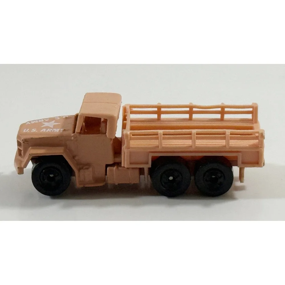 Hot Wheels Army Truck Kids 1:64 Tan US Army Military Cargo Stake Bed Vehicle